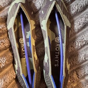 Rothy’s Pointed Toe Flats – Olive Camo – Size 9.5 NIB